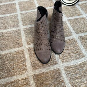 White Mountain Taupe Ankle Booties